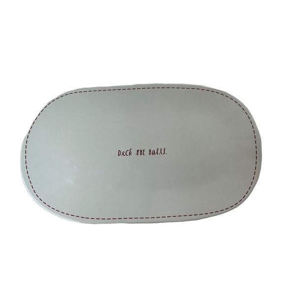 Rae Dunn Deck the Halls Serving Platter Artisan Collection by Magenta Plate - Picture 1 of 9